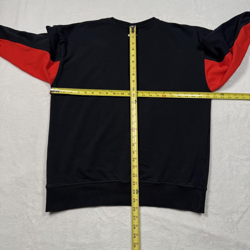 Nike‎ Dri-Fit Sweatshirt Mens Small Black Red Crewneck Pullover DA0391-010 - Picture 9 of 12